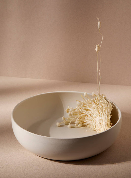 Shallow Serving Bowl | EWA 60 oz | By GHARYAN Stoneware