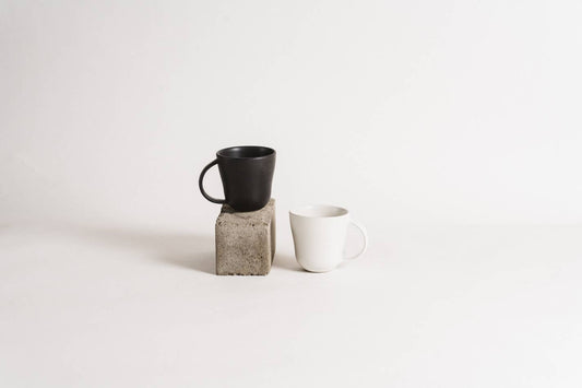 GHARYAN Stoneware Coffee Mug | Osun 10 oz: Matte White