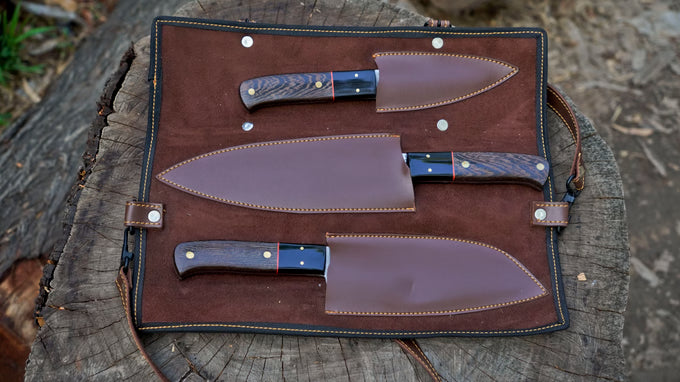 BULLHORN 3pc. Chef Set | Damascus Steel