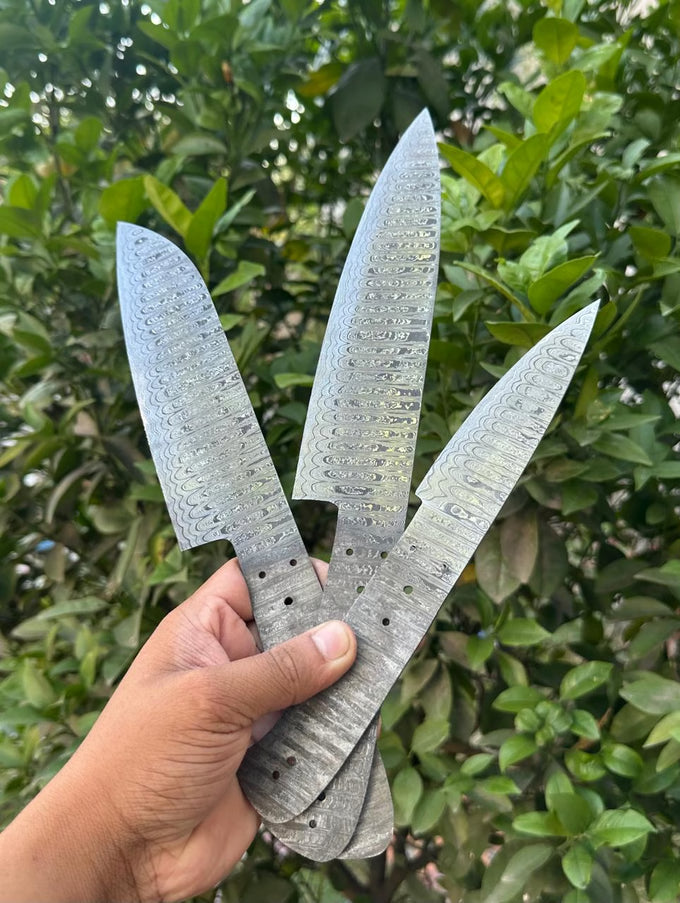 BULLHORN 3pc. Chef Set | Damascus Steel