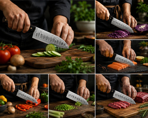 BULLHORN 3pc. Chef Set | Damascus Steel